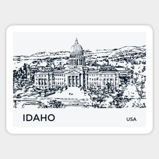 Idaho State USA Sticker